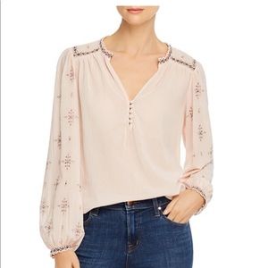Jacey Embroidered Peasant Top